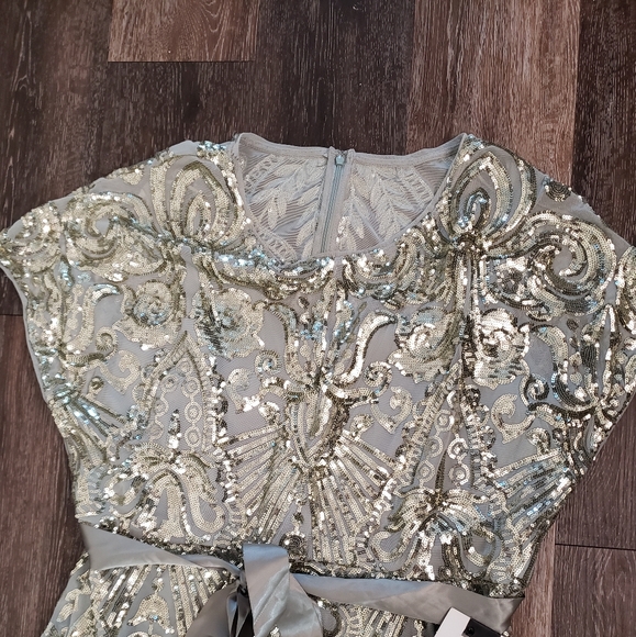 Mac Duggal Long Formal Evening green Dress size 16 - Picture 5 of 12